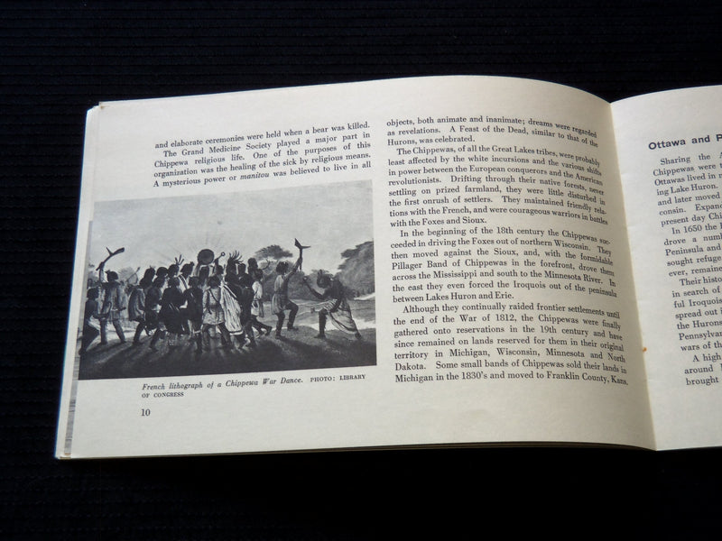 1970'S INDIANS OF THE GREAT LAKES AREA SOFTCOVER BOOK - J 7229