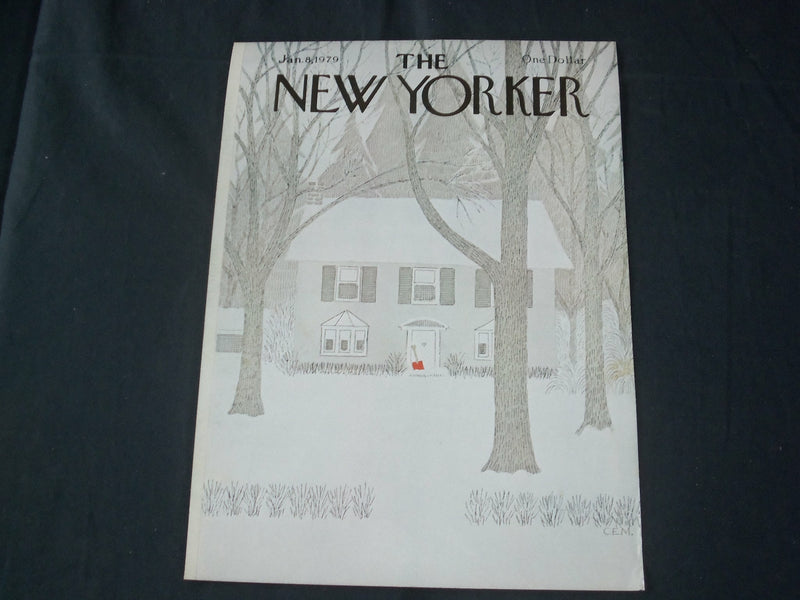 1979 JANUARY 8 NEW YORKER MAGAZINE FRONT COVER ONLY - GREAT ART FOR FRAMING