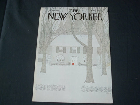 1979 JANUARY 8 NEW YORKER MAGAZINE FRONT COVER ONLY - GREAT ART FOR FRAMING