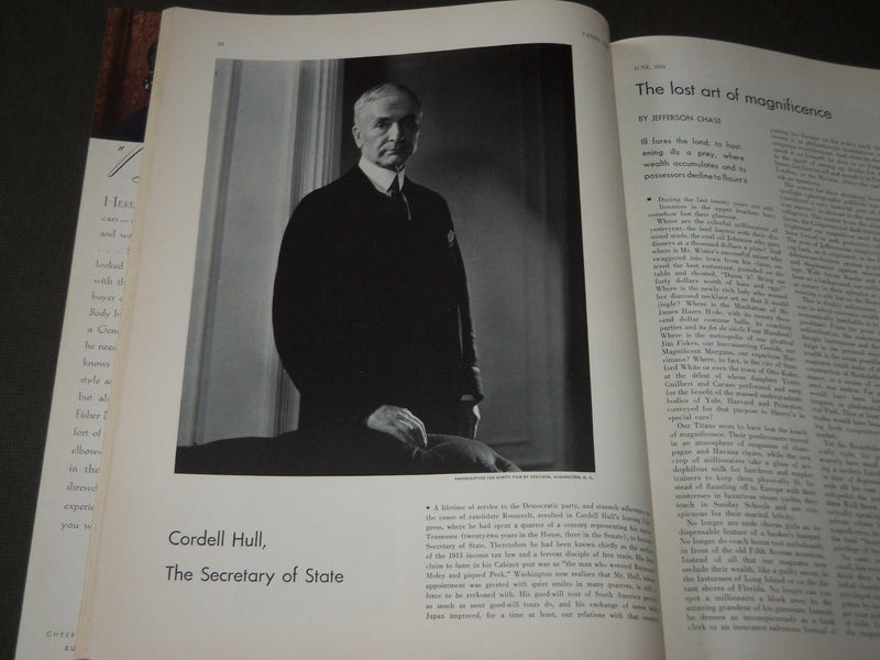 1934 JUNE VANITY FAIR MAGAZINE - GREAT PHOTOS BY STEICHEN - GARBO - HULL - F 452
