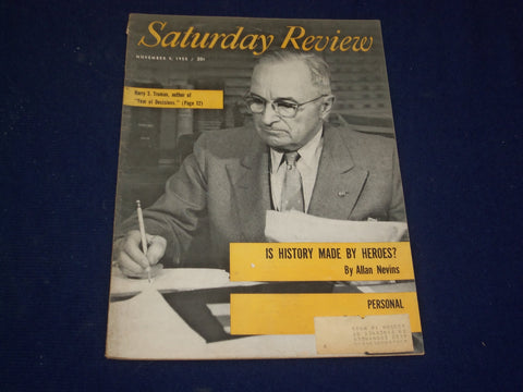 1955 NOVEMBER 6 SATURDAY REVIEW MAGAZINE - HARRY S. TRUMAN - SP 9432