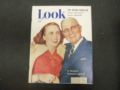 1949 DECEMBER 6 LOOK MAGAZINE - MARGARET AND HARRY TRUMAN - ST 2845