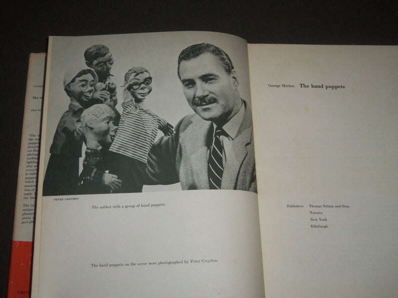 1957 THE HAND PUPPETS BY GEORGE MERTEN HARDCOVER BOOK - I 1235