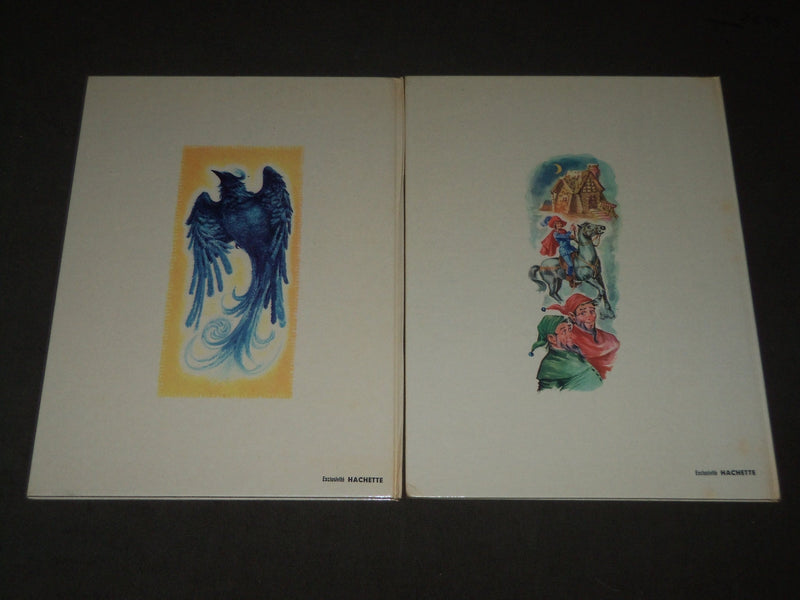 1964 LES CONTES DE GRIMM & D'APRES PERRAULT FRENCH BOOK LOT OF 2 - KD 4764