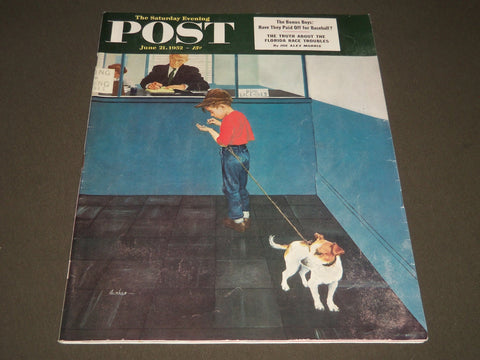 1952 JUNE 21 THE SATURDAY EVENING POST MAGAZINE - ILLUSTRATED COVER - SP 1921