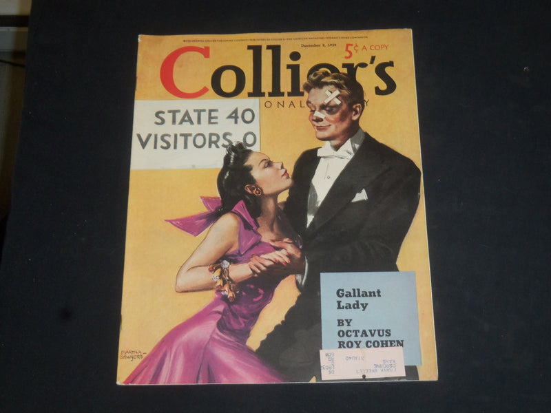 1939 DEC 2 COLLIER'S MAGAZINE - COCA-COLA AD ON BACK COVER - SP 8261