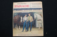1960 SEPTEMBER 25 PARADE MAGAZINE - MR. & MRS. ROBERT TAYLOR COVER - E 25638