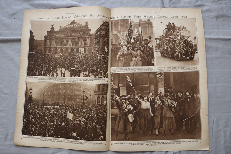 1918 DEC 12 MID-WEEK PICTORIAL MAGAZINE SECTION - WELCOME HOME - NP 9244