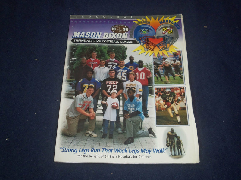 1998 JULY 11 PENNSYLVANIA VS MARYLAND MASON DIXON SHRINE PROGRAM - ST 1951L