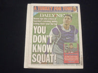 2020 NOVEMBER 25 NEW YORK DAILY NEWS NEWSPAPER - MAYOR DAVID DINKINS TRIBUTES