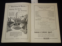 1937 TENTH GRAND OPERA SEASON PROGRAM - CLEVELAND - RUSTICANA - J 8015