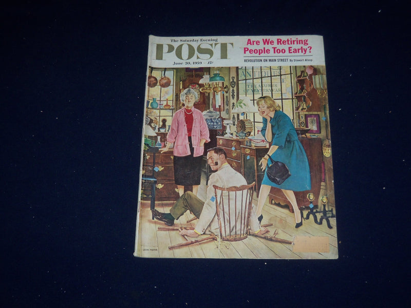 1959 JUNE 20 THE SATURDAY EVENING POST MAGAZINE - ILLUSTRATED COVER - SP 5694