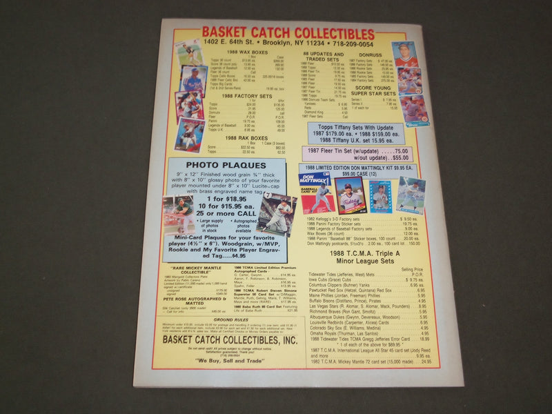 1989 MARCH GRANDSLAM BASEBALL MAGAZINE - HERSHISER, CANSECO, AND MORE - SP 9751