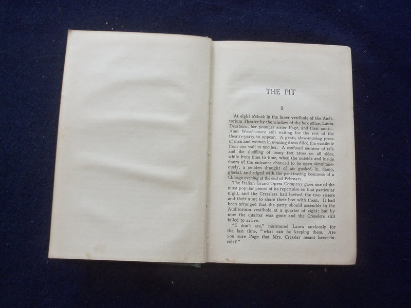 1906 THE PIT HARDCOVER BOOK BY FRANK NORRIS - KD 8428