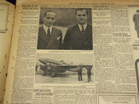 1934 OCT 22 NEW YORK TIMES - SCOTT & BLACK LEADING BY 8 HOURS SINGAPORE- NT 1623