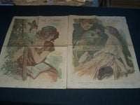 1923-1925 LA PRENSA SPANISH NEWSPAPER LOT OF 8 - COLOR COMICS - NP 2895H