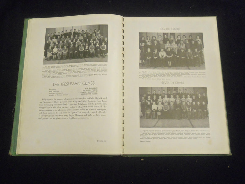 1938 THE PANTHER DELTA HIGH SCHOOL YEARBOOK - DELTA, OHIO - YB 2748