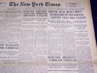 1937 APRIL 6 NEW YORK TIMES - GUFFEY COAL BILL PASSED - NT 3096