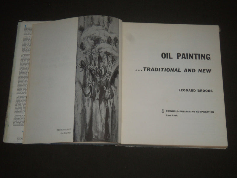 1960 OIL PAINTING TRADITIONAL AND NEW BY LEONARD BROOKS BOOK - I 1012