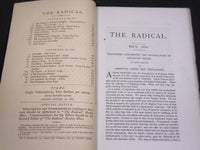 1865-1867 THE RADICAL MONTHLY MAGAZINE LOT OF 21 - NATURAL RELIGION - WR 166