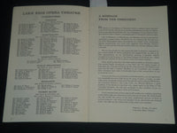 1964 LAKE ERIE OPERA THEATRE PROGRAM - THE RAKE'S PROGRESS - OHIO - J 4278