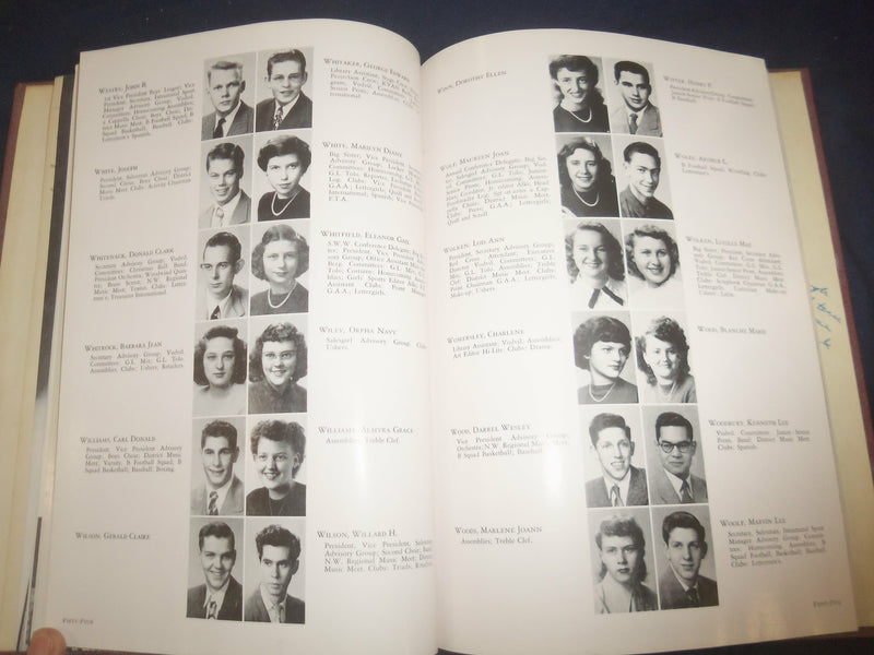 1950 THE ALKI VANCOUVER HIGH SCHOOL YEARBOOK - VANCOUVER, WASHINGTON - YB 2334