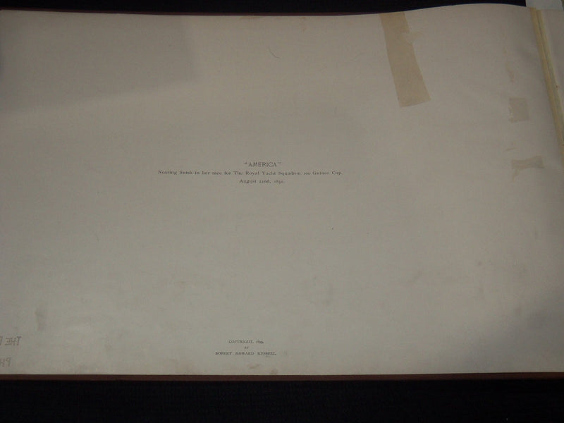 1899 THE CUP RACES FOLIO VOLUME BY L. A. SHAFER - RARE - NICE PHOTOS - Z 259