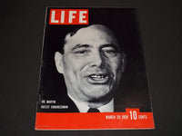 1939 MARCH 20 LIFE MAGAZINE - REP. JOSEPH MARTIN COVER - L 122