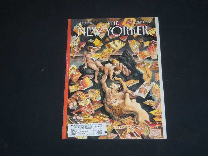 1996 OCTOBER 7 THE NEW YORKER MAGAZINE - ILLUSTRATED COVER - NY 1820