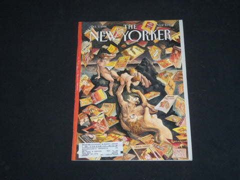 1996 OCTOBER 7 THE NEW YORKER MAGAZINE - ILLUSTRATED COVER - NY 1820