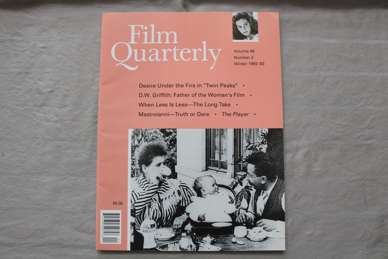 1992-93 WINTER FILM QUARTERLY MAGAZINE - FEEDING THE BABY COVER - E 26780
