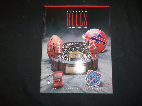 1991 BUFFALO BILLS OFFICIAL YEARBOOK - LOT OF 9 - O 2902