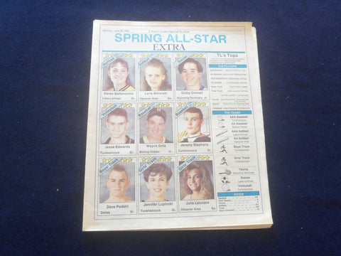 1992 JUNE 20 TIMES LEADER SPECIAL SECTION-WILKES-BARRE -SPRING ALL-STARS-NP 6182