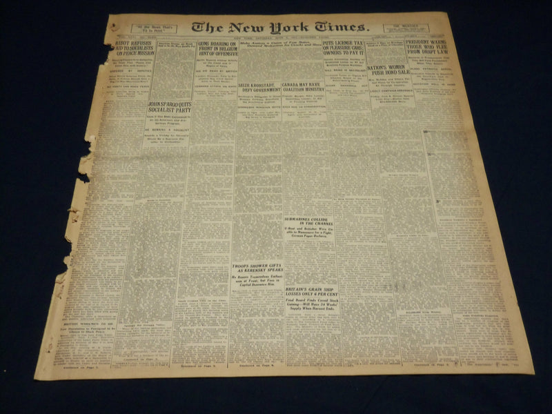 1917 JUNE 2 NEW YORK TIMES - SEIZE KRONSTADT DEFY GOVERNMENT - NT 7783