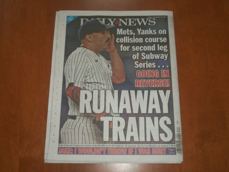2021 SEPTEMBER 10 NEW YORK DAILY NEWS NEWSPAPER - HITMAN GUNS DOWN VICTIM AT JFK