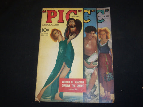 1939 OCT 17 PIC MAGAZINE - DENISE, JOHNNY TIGER, MAUREEN O'HARA COVER - ST 5270