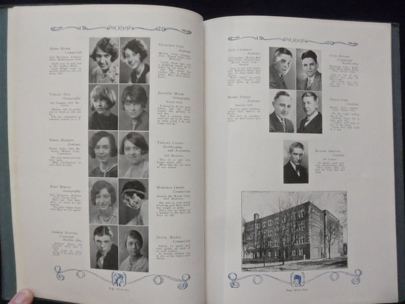 1928 PIERIAN MORTON HIGH SCHOOL YEARBOOK - RICHMOND, INDIANA - YB 1926C