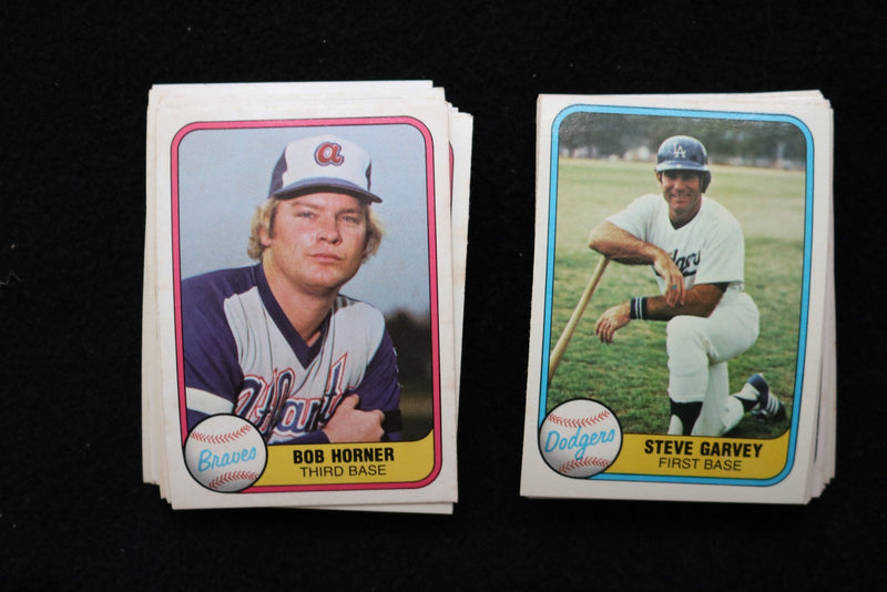 1981 FLEER BASEBALL CARDS - ASSORTED STARS - LOT OF 40 CARDS - NM-MT - #267
