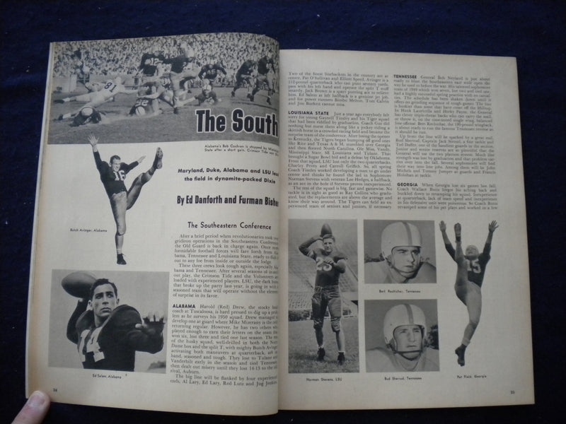 1950 FOOTBALL YEARBOOK MAGAZINE - FRANK LEAHY'S 1950 FOOTBALL FORECAST - B 439N