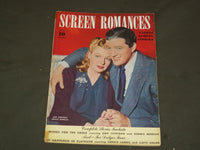 1942 JULY SCREEN ROMANCES MAGAZINE - ANN SHERIDAN & DENNIS MORGAN COVER - M 107