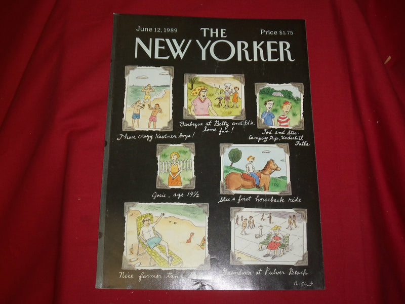 1989 JUNE 12 NEW YORKER MAGAZINE FRONT COVER ONLY - GREAT ART FOR FRAMING