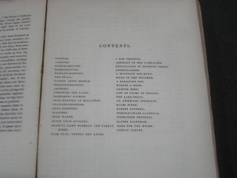 1841 THE SPORTING ALMANAC PUBLISHED IN LONDON - NICE ENGRAVINGS - J 2603
