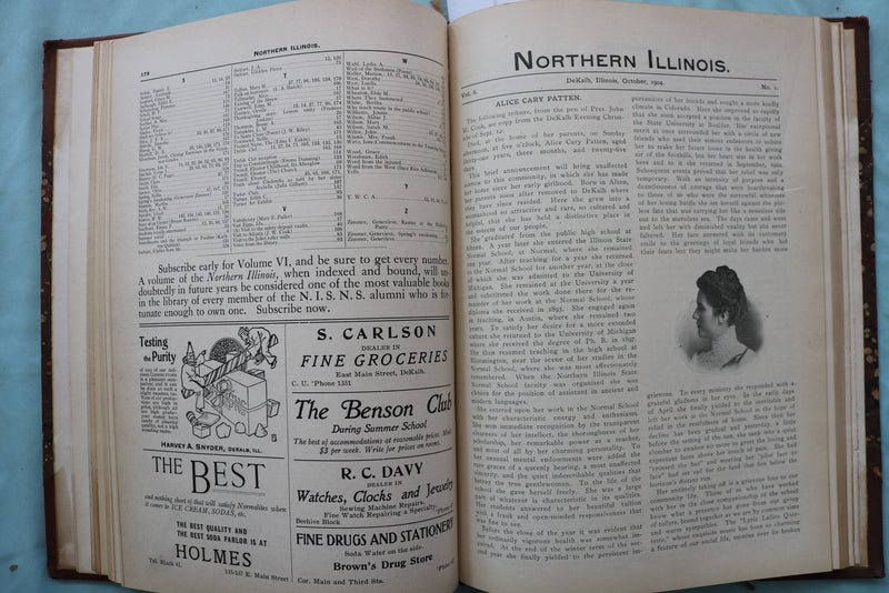 1903-1905 NORTHERN ILLINOIS NORMAL SCHOOL - BOUND VOLUME - KD 9650