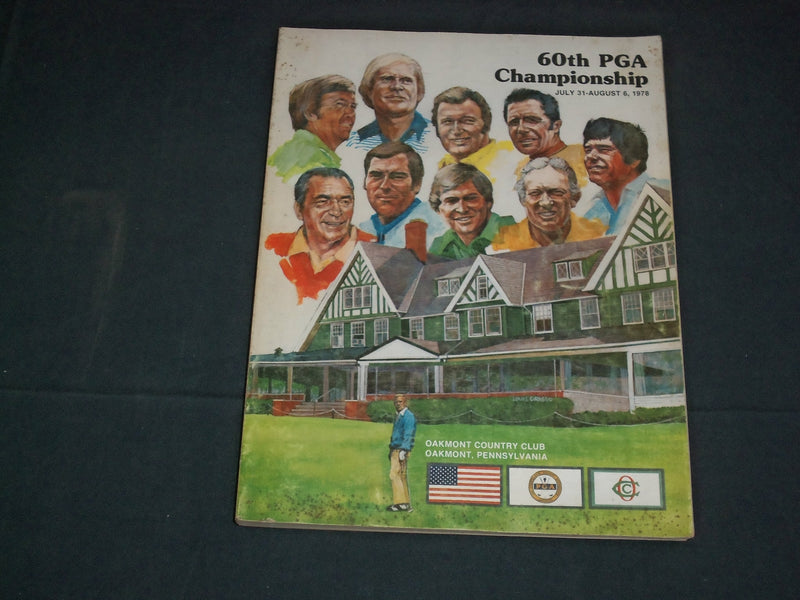 1978 JUL 31- AUG 6 60TH PGA CHAMPIONSHIP PROGRAM - OAKMONT COUNTRY CLUB - J 3848