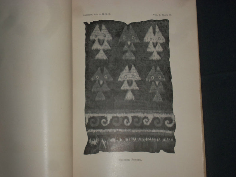 1907 AMER. MUSEUM OF NATURAL HISTORY ANTHROPOLIGICAL PAPERS-VOL 1, PART 1-J 4398