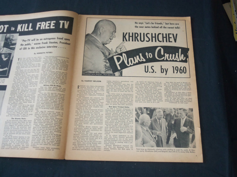 1958 APRIL THE NATIONAL POLICE GAZETTE MAGAZINE - SOPHIA LOREN - B 5684