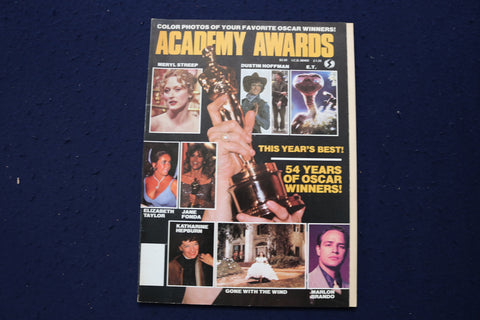 1983 ACADMEY AWARDS MAGAZINE - MERYL STREEP-MARLON BRANDO COVER - E 12933