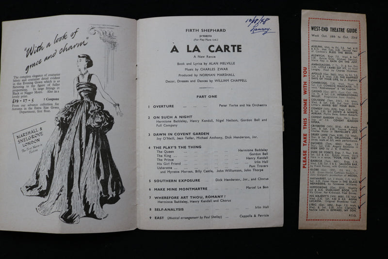 1948-1949 SAVOY THEATRE PROGRAMS - LOT OF 2 - LONDON - K 1823