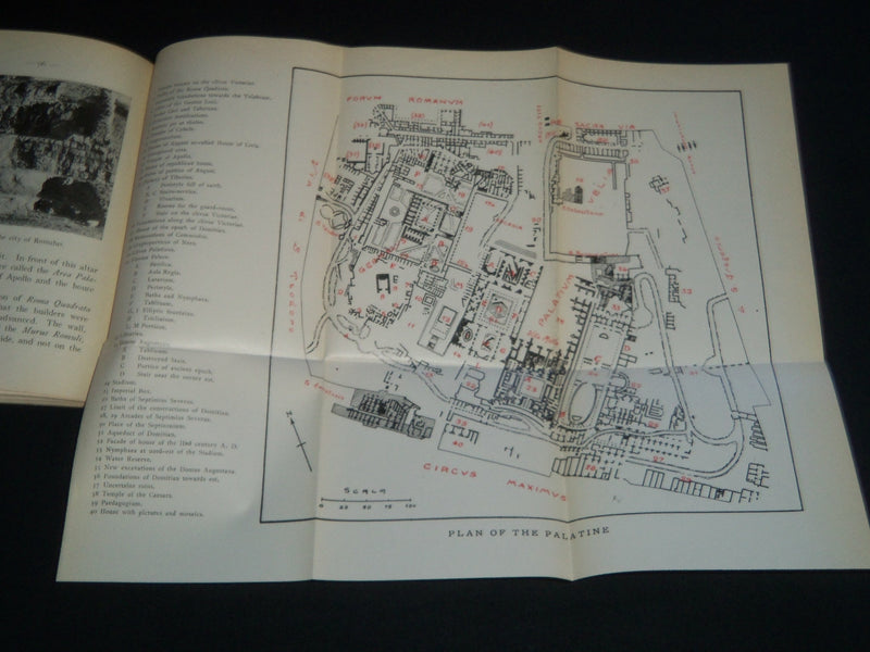 1952 THE ROMAN FORUM AND THE PALATINE BOOK BY GIUSEPPE LUGLI - J 4150
