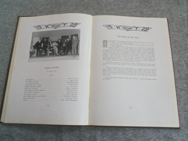 1929 THE HOOT PARK RIDGE HIGH SCHOOL YEARBOOK - PARK RIDGE, NEW JERSEY - YB 2895